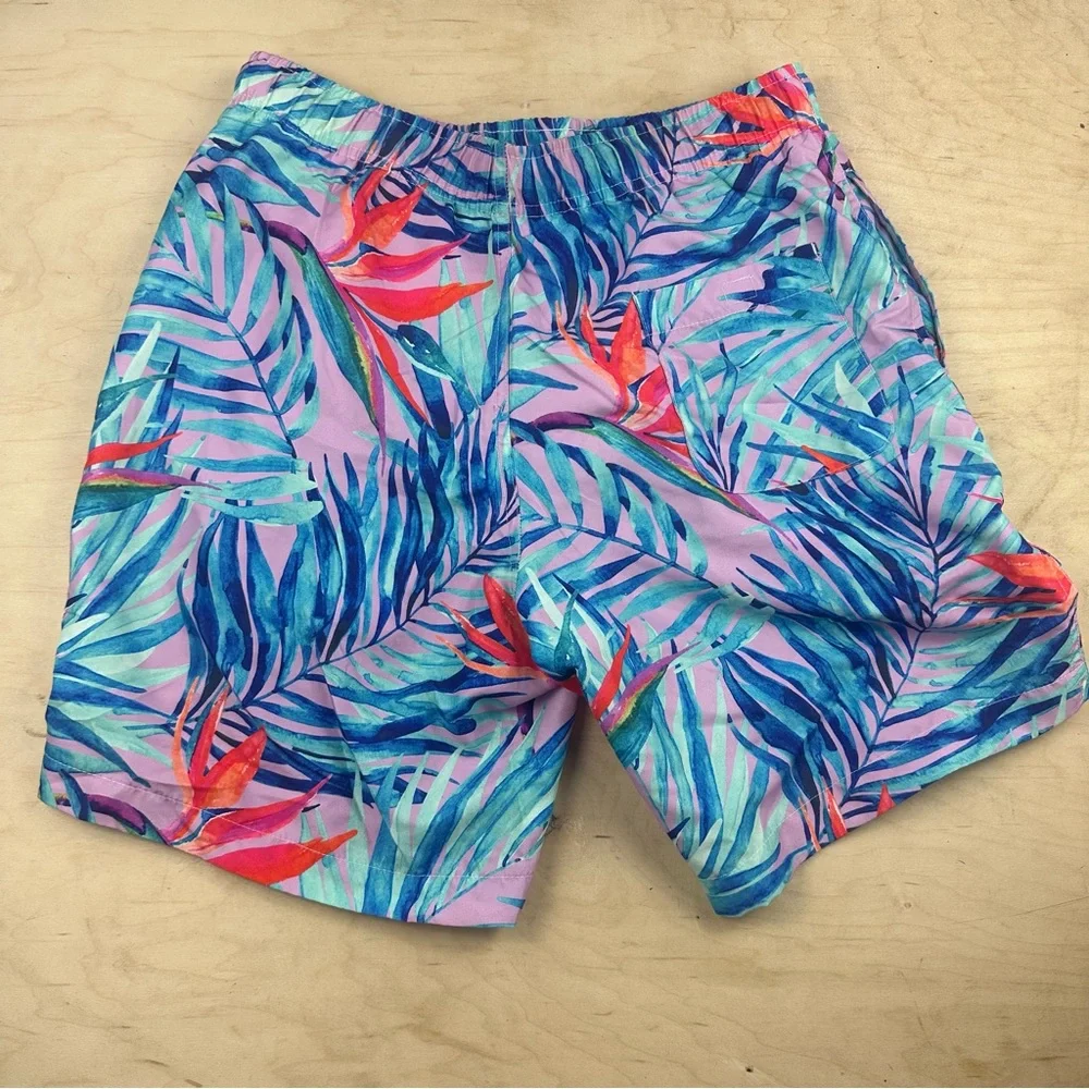 Tropical Print Men's Swim Shorts